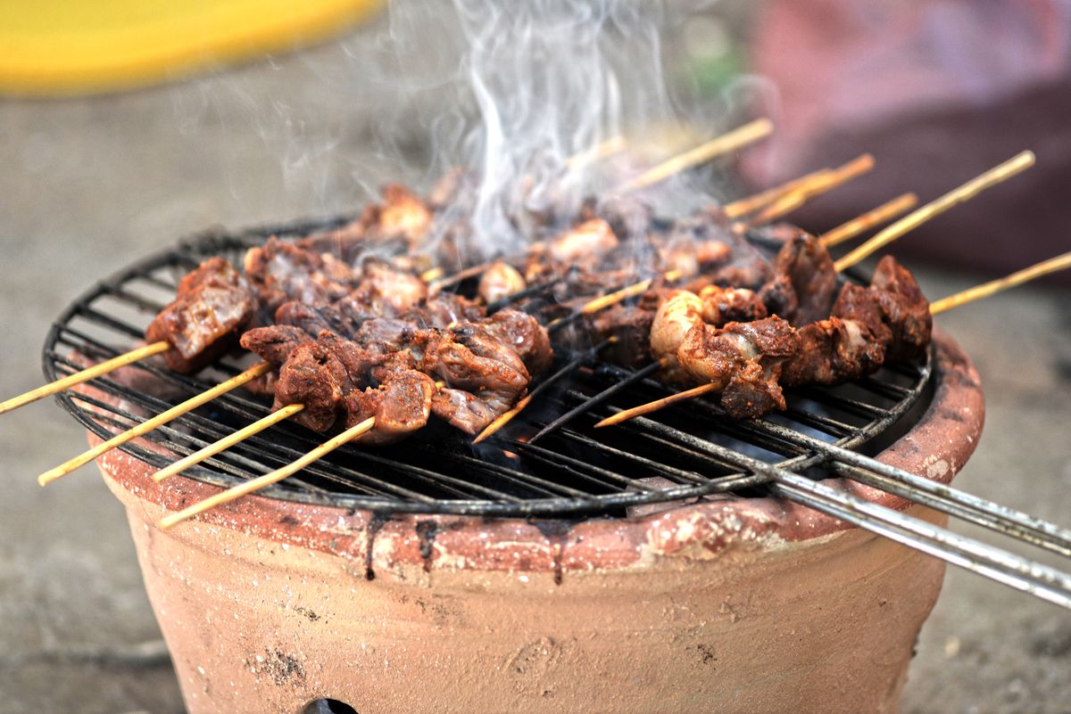 Gyros op de BBQ - Grieks gekruid vlees op de kamado recept