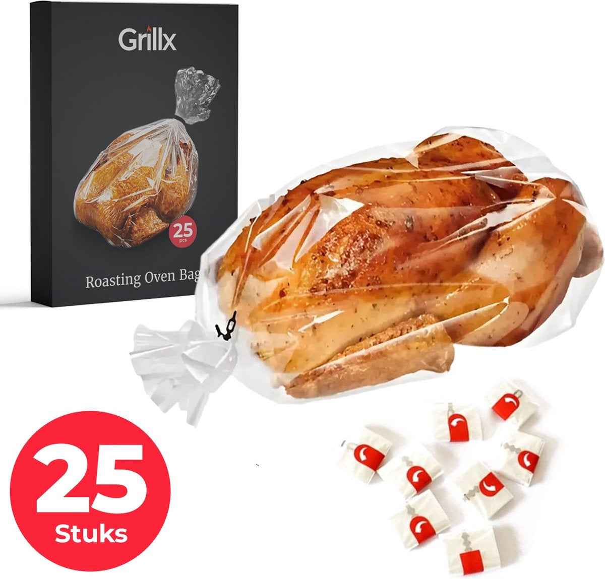 GrillX Braadzakken, 25 stuks