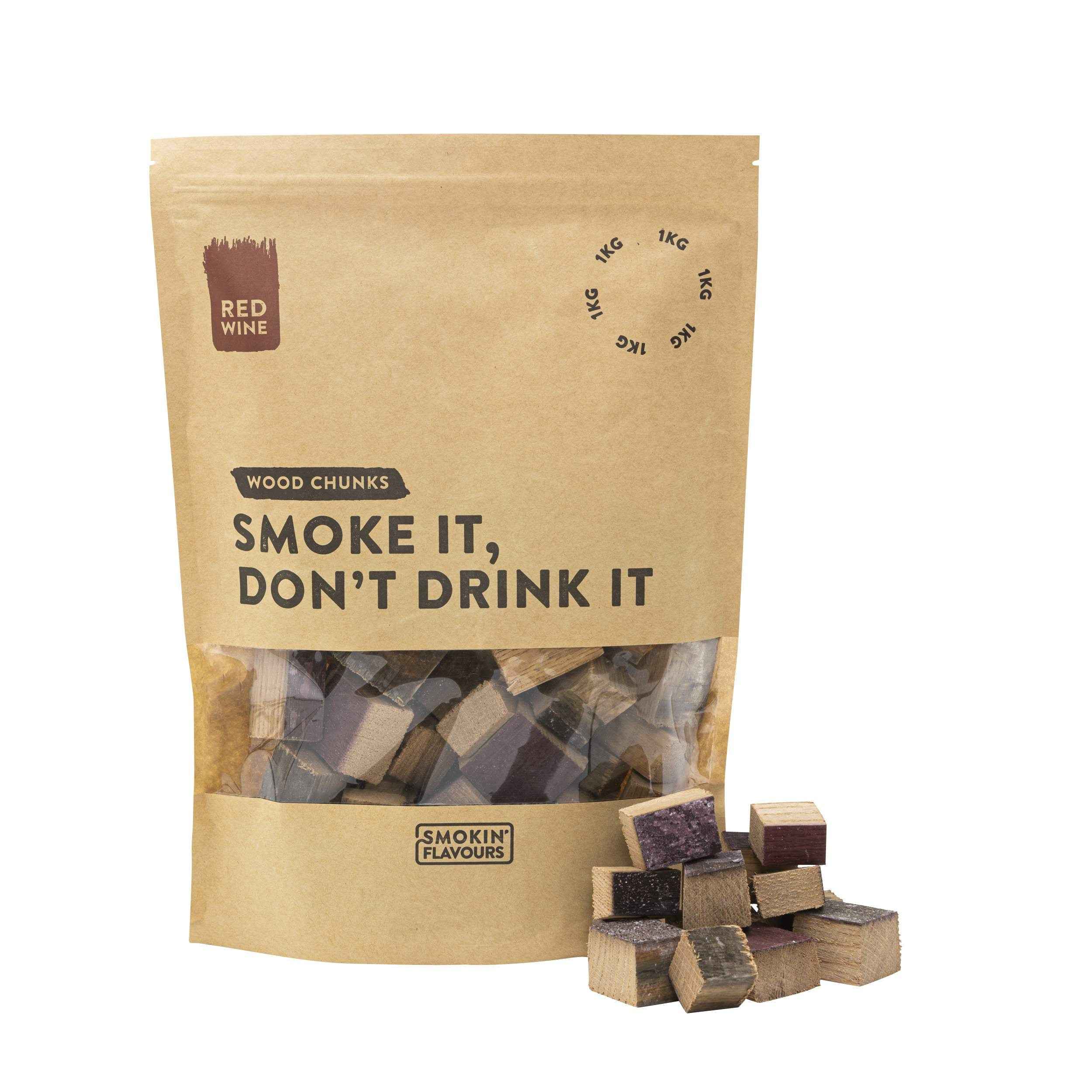 Smokin flavours Rookchunks rode wijnvaten
