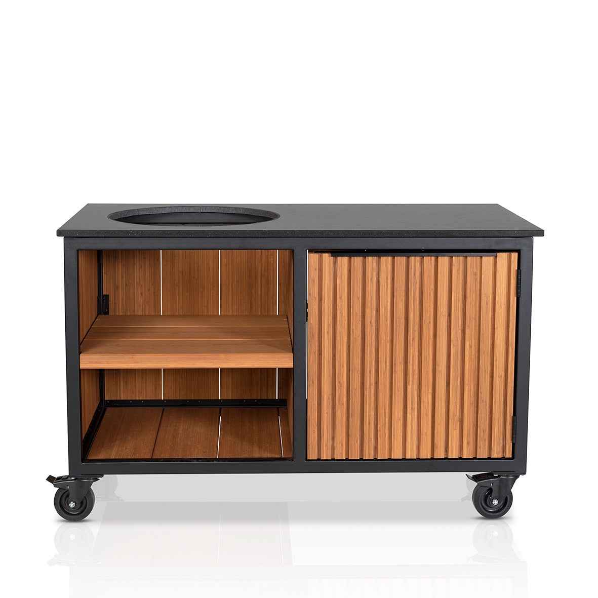 Fraaii Buitenkeuken Bamboo Teak Oil Rhombus Storage