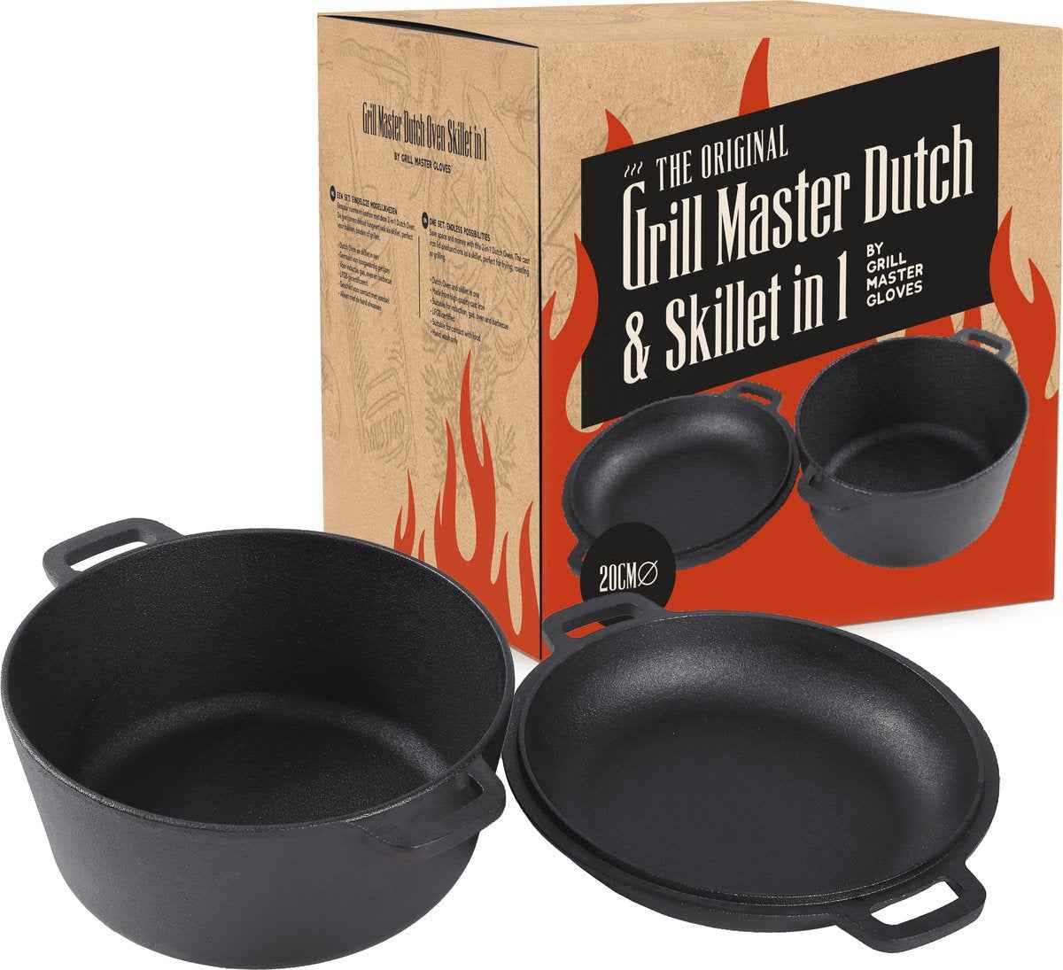 Grill Master Dutch Oven 2-in-1 20cm