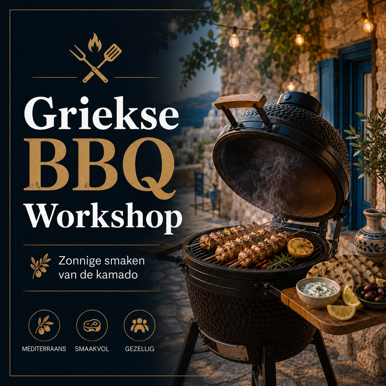 Griekse BBQ Workshop – 18 Oktober 2026