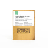 Smokin’ Flavours Cederhouten planken 2 stuks 15x11cm