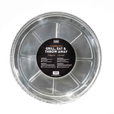 Smoking flavours aluminium druippan rond (5 stuks) 33 cm