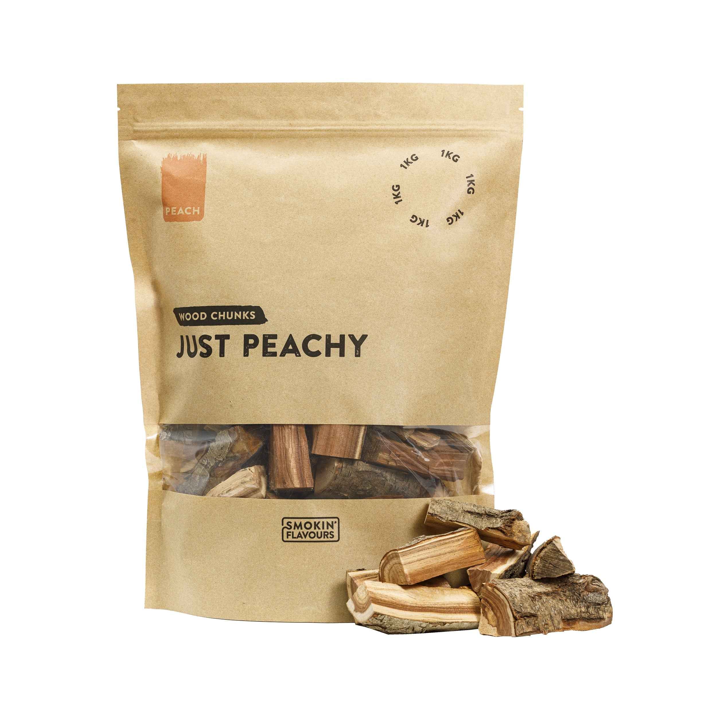 Smokin Flavours Rookchunks Perzik 1 kg